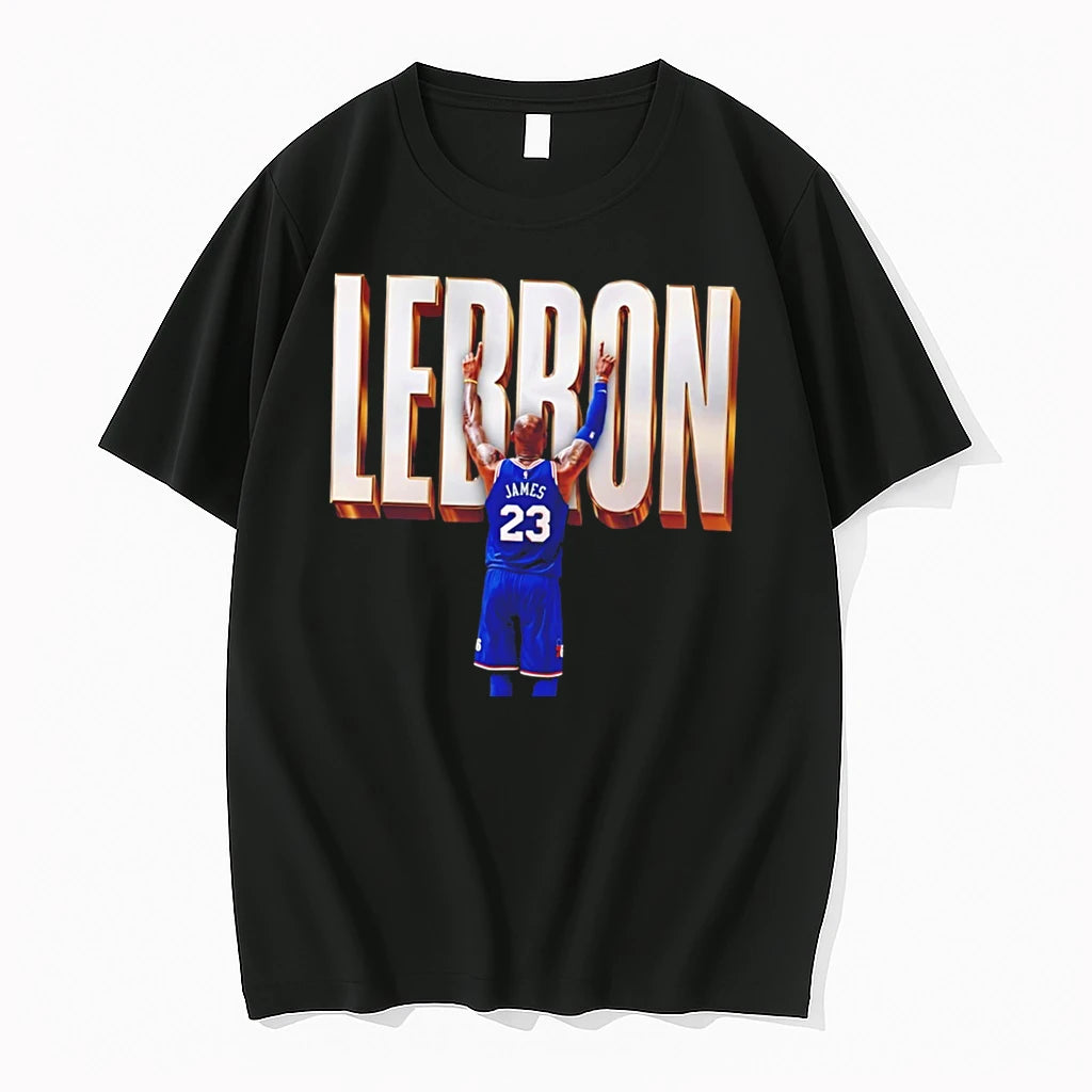 Officials Lebron Gold Letter James 23 Philadelphia 76ers Jersey Tee Premium T Shirt