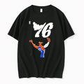 Officials Lebron James 76ers Nba Cartoon Jersey Basketball Tee Premium T Shirt