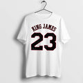 Officials Lebron James King James No 23 Distressed Tee Premium T Shirt