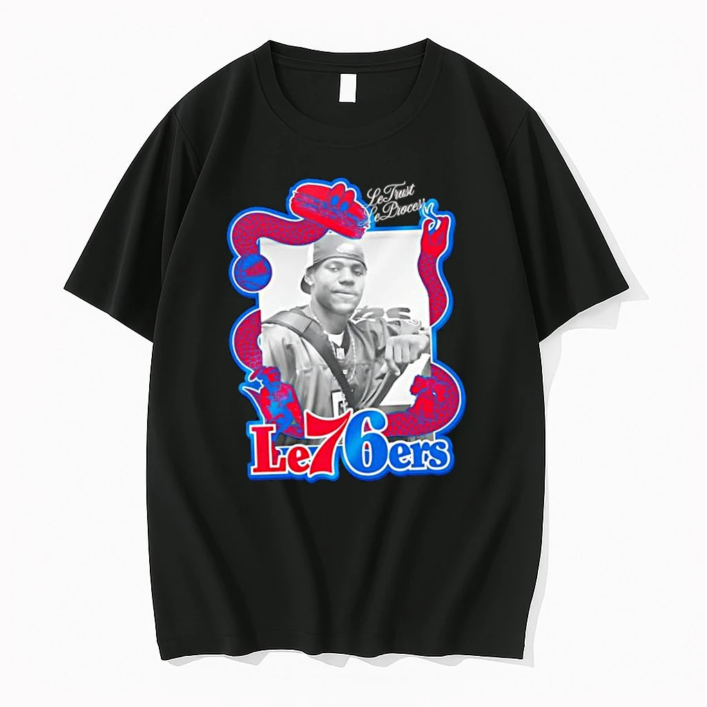 Officials Lebron James Philadelphia 76ers Letrust Leprocess Le76ers Premium T Shirt
