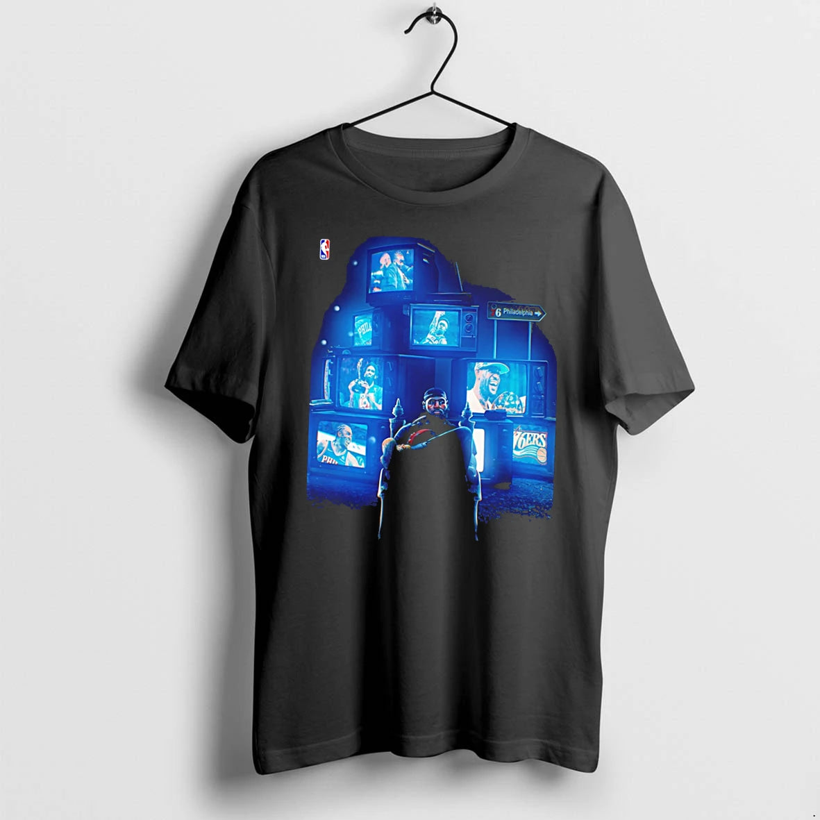 Officials Lebron James Philadelphia 76ers Nba Collage Tee Premium T Shirt