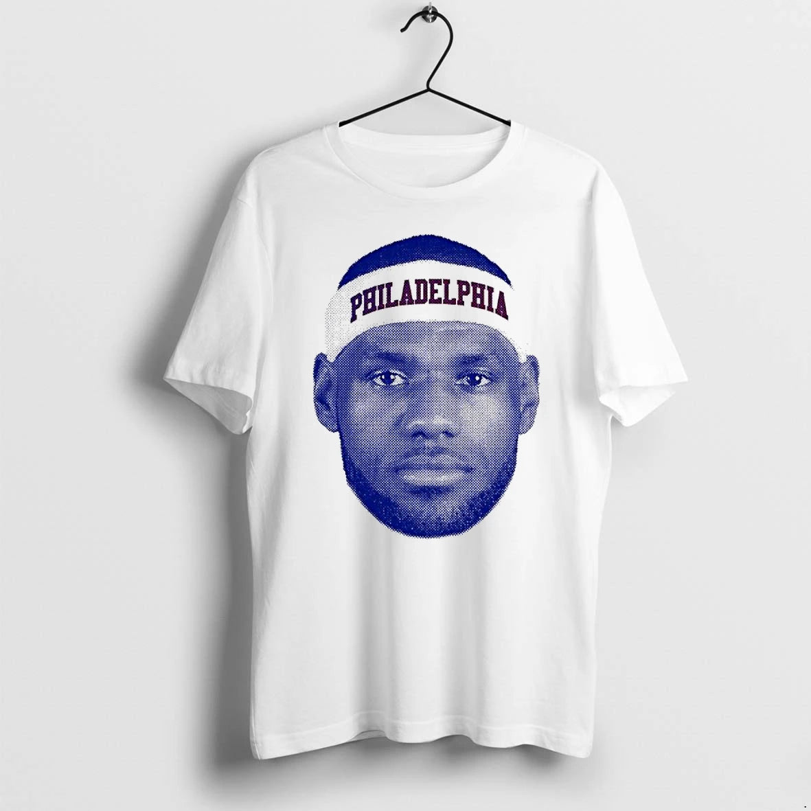 Officials Lebron James Philadelphia 76ers Nba Philadelphia Headshot Premium T Shirt