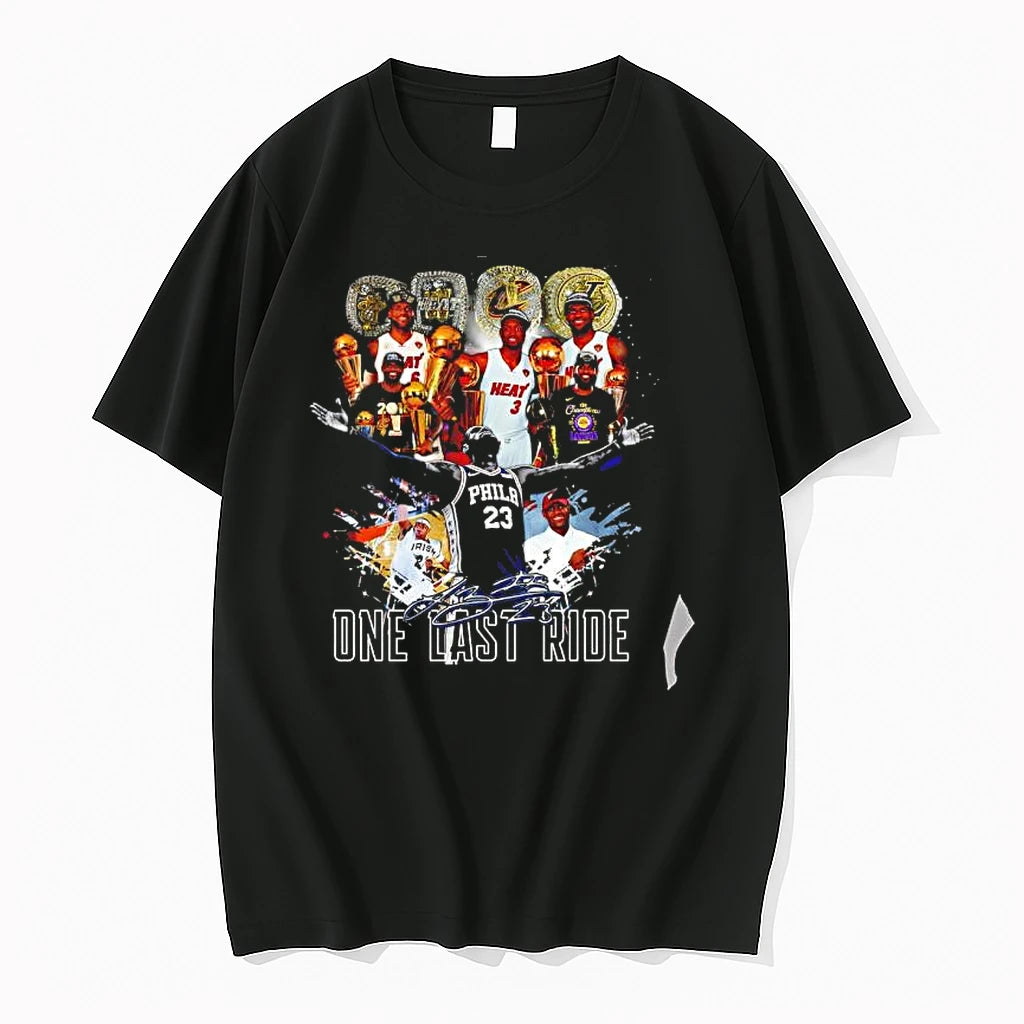 Officials Lebron James Philadelphia 76ers One Last Ride Nba Basketball Premium T Shirt