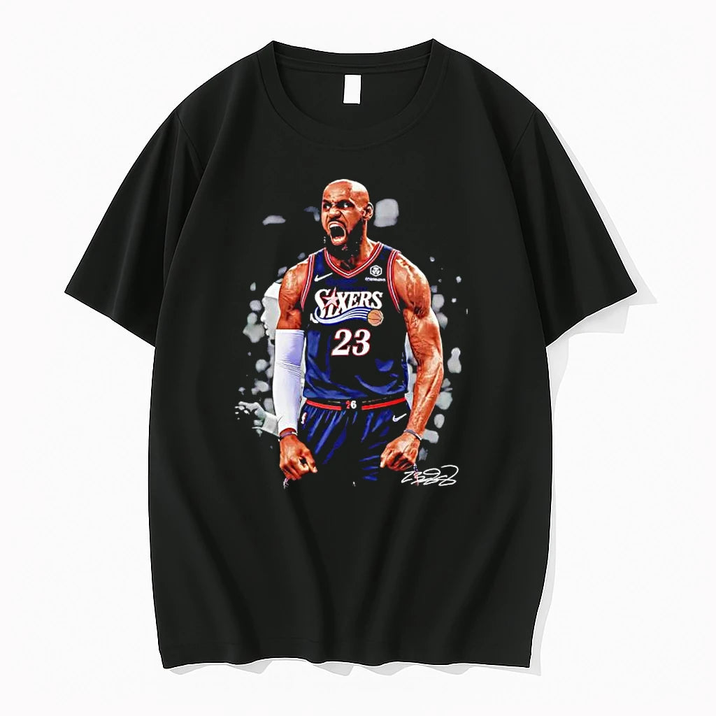 Officials Lebron James Philadelphia 76ers Sixers 23 Signature Premium T Shirt