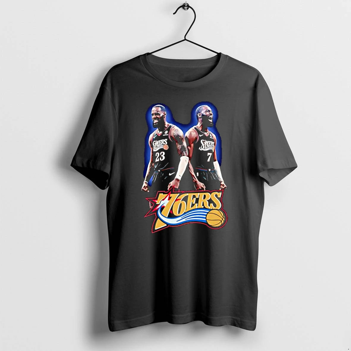 Officials Lebron James And Jaylen Brown Philadelphia 76ers 76ers Premium T Shirt