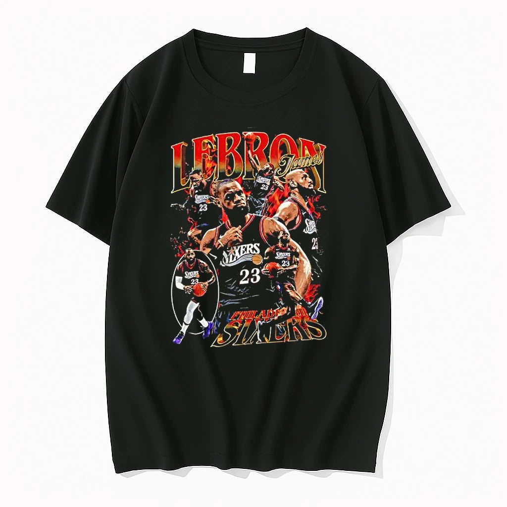 Officials Lebron James Philadelphia 76ers Lebron James Philadelphia Sixers Nba Women Premium T Shirt