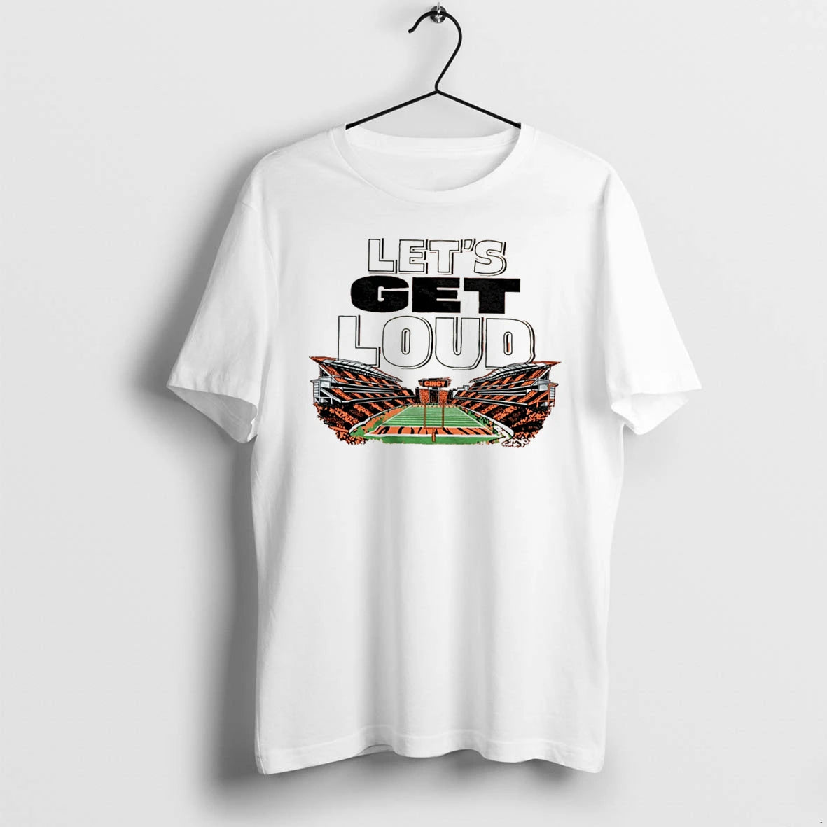 Officials Lets Get Loud Cincinnati Football Stadium Cincy Tee Premium T Shirt