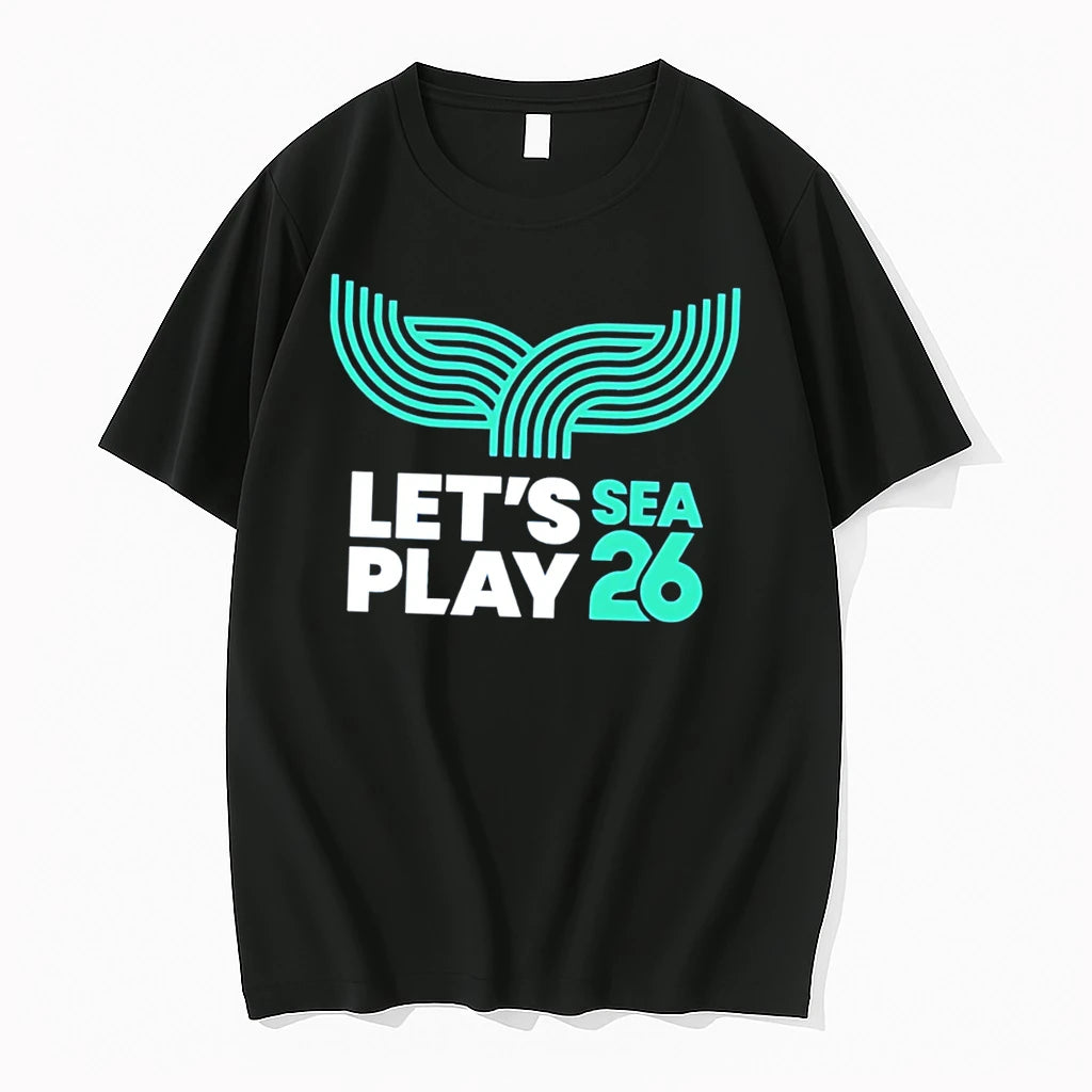 Officials Lets Sea Play 26 The Sound Blue Seattle Logo Tee Premium T Shirt