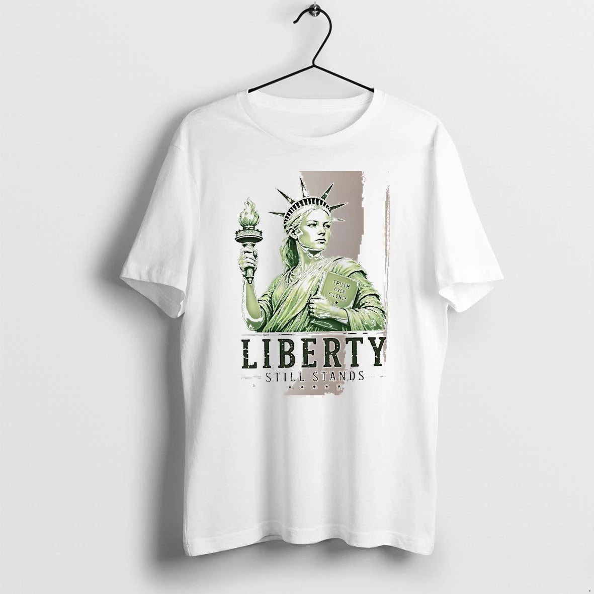 Officials Liberty Still Stands Truth Over Silence Statue Of Liberty White Premium T Shirt