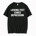 Officials Licking Feet Cures Depression 1 Premium T Shirt