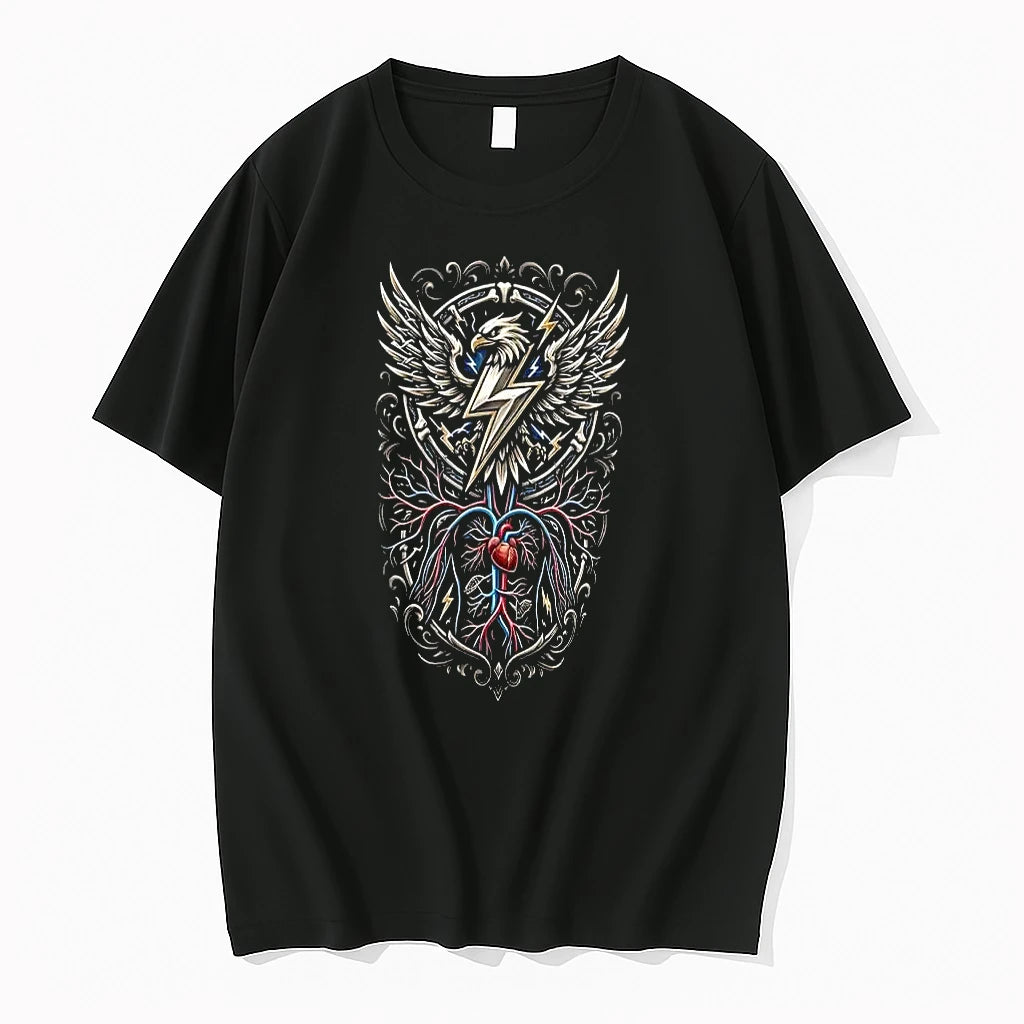 Officials Los Angeles Chargers Runs In My Blood Mascot Skeleton Black Mens