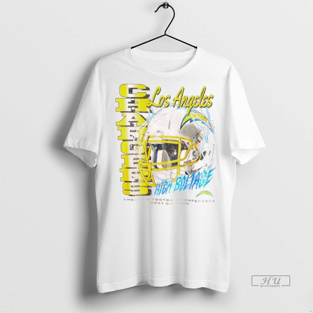 Officials Los Angeles Chargers High Boltage American Football Conference West Division Tee Shirt Sweater