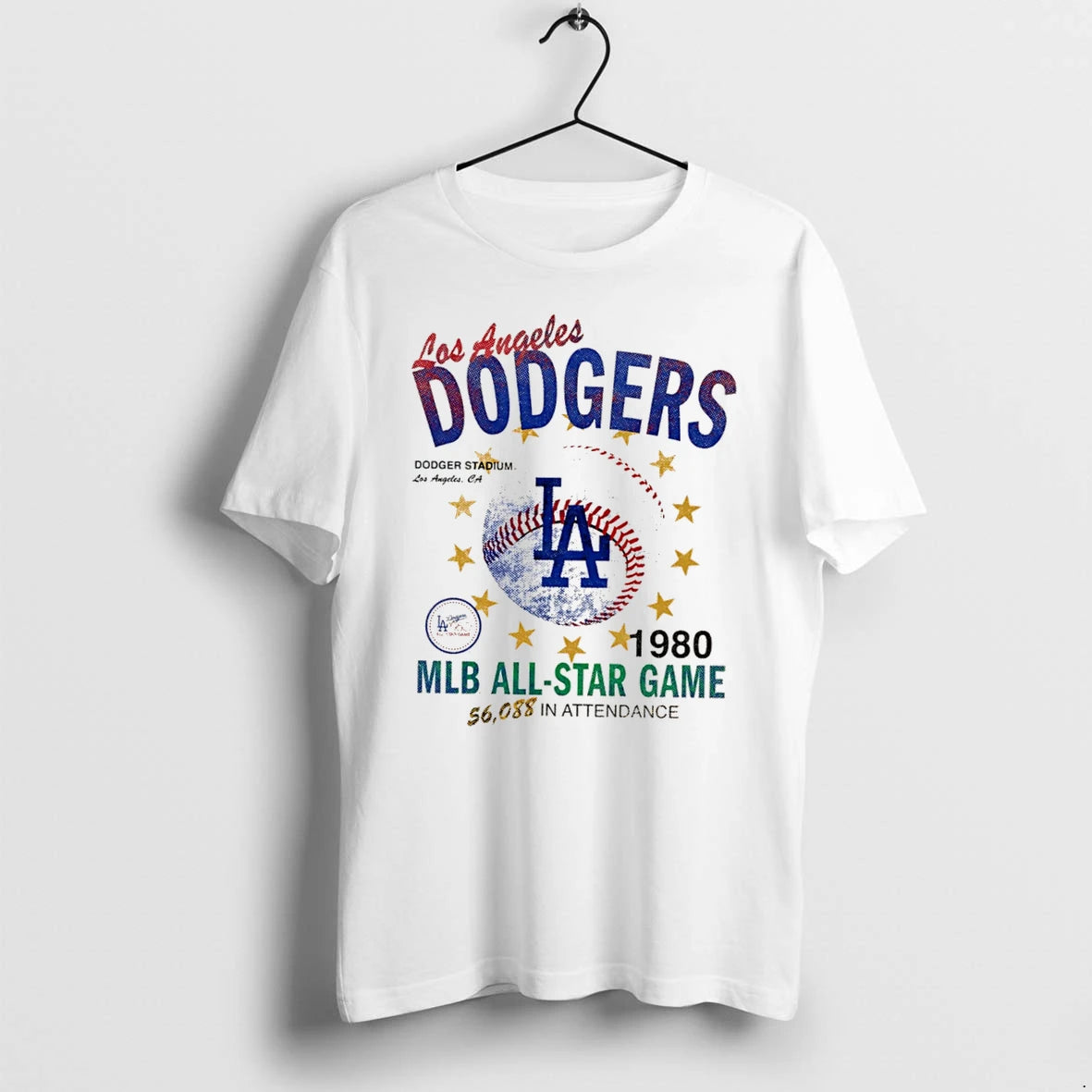 Officials Los Angeles Dodgers 1980 Mlb All Star Game Dodger Stadium Tee