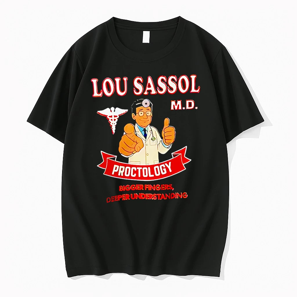 Officials Lou Sassol Md Proctology Bigger Fingers Deeper Understanding Premium T Shirt