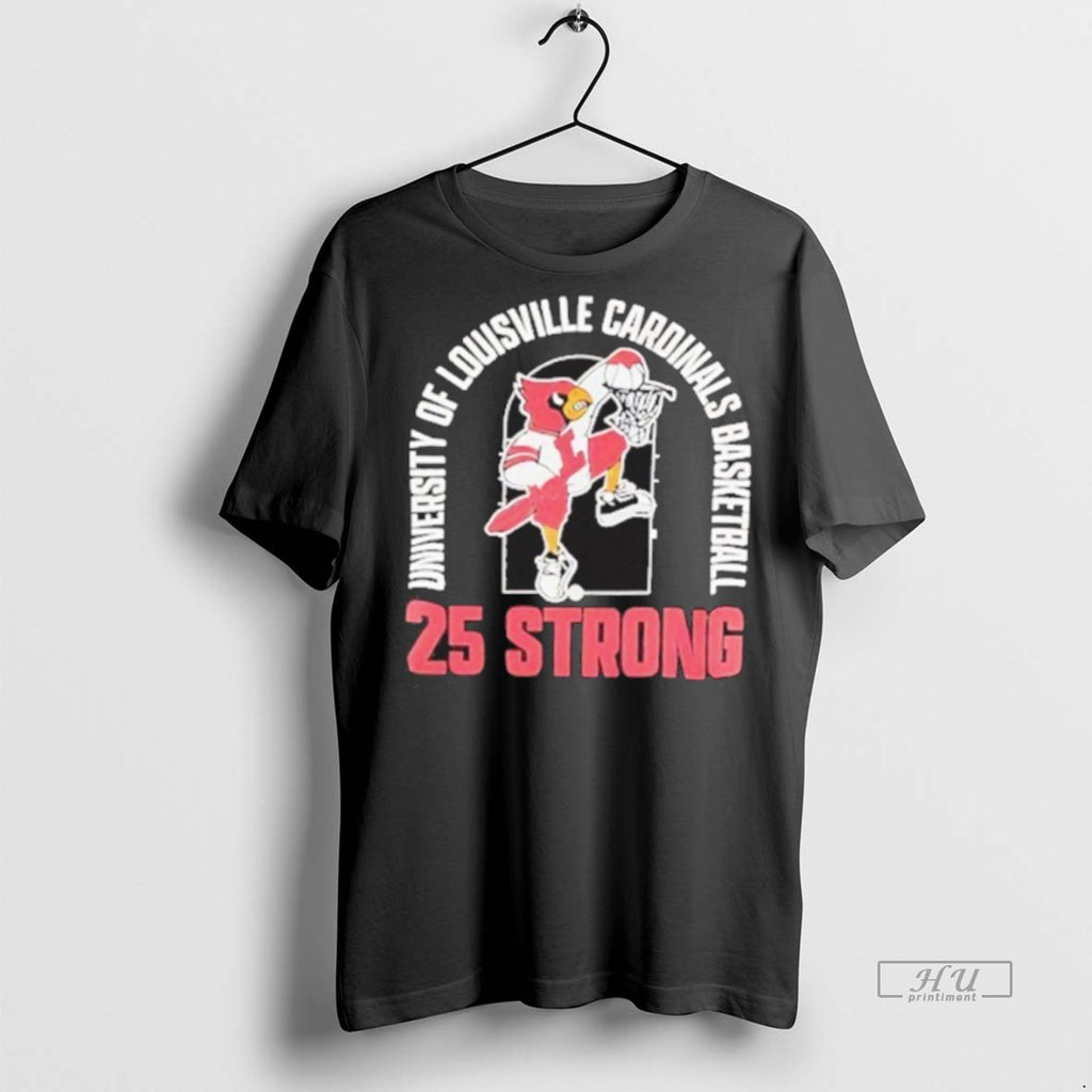 Officials Louisville Cardinals 25 Strong Graphic Tee Shirt Sweater