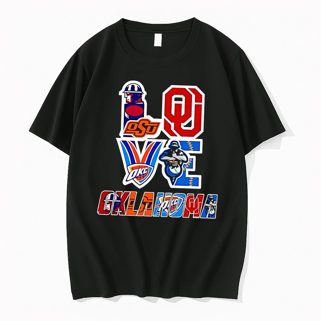 Officials Love Oklahoma Sports Teams Black Premium T Shirt