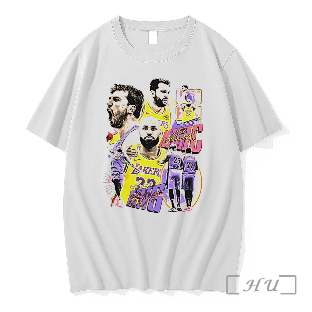 Officials Luka Doncic And Lebron James Basketball Player Graphic Tee