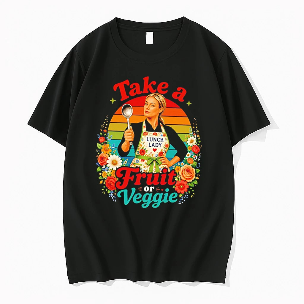 Officials Lunch Lady Take A Fruit Or Veggie Sophie Cunningham Vintage Tee