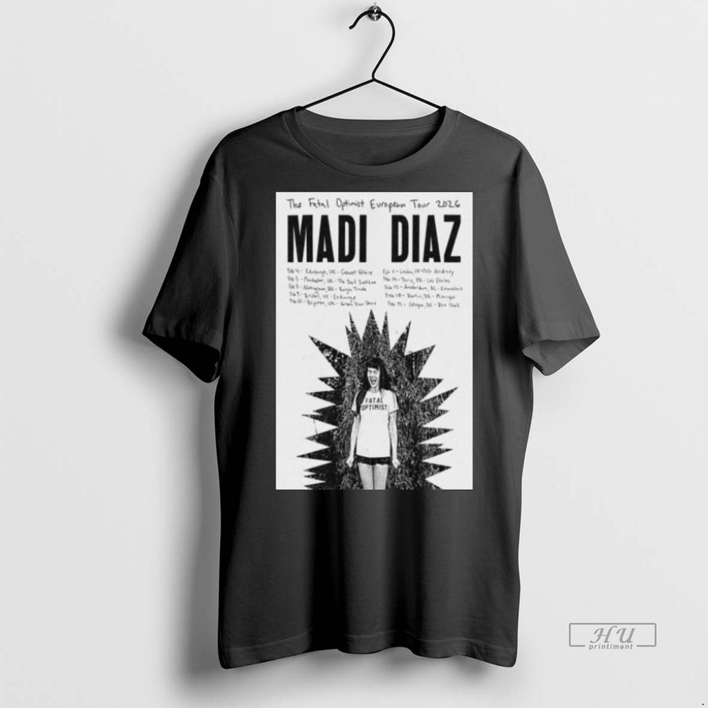 Officials Madi Diaz European Tour 2026 Graphic Tee Shirt Sweater