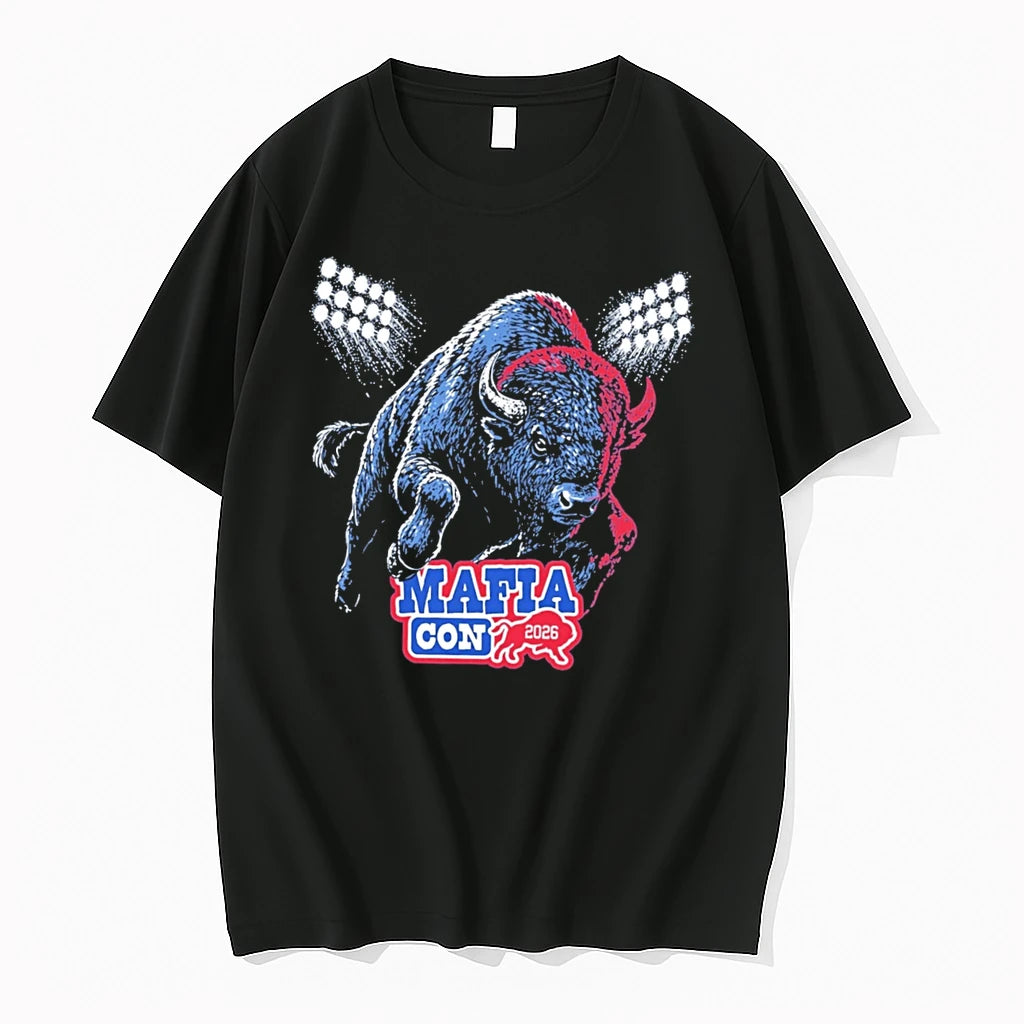 Officials Mafia Con 2026 Buffalo Bills Inspired Bison Tee Premium T Shirt