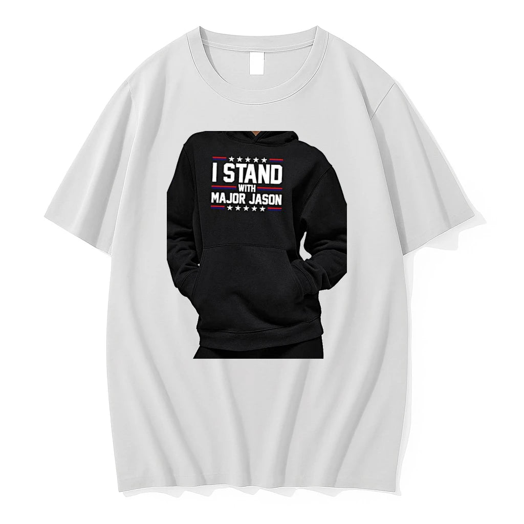 Officials Major Jason I Stand With Major Jason Premium T Shirt