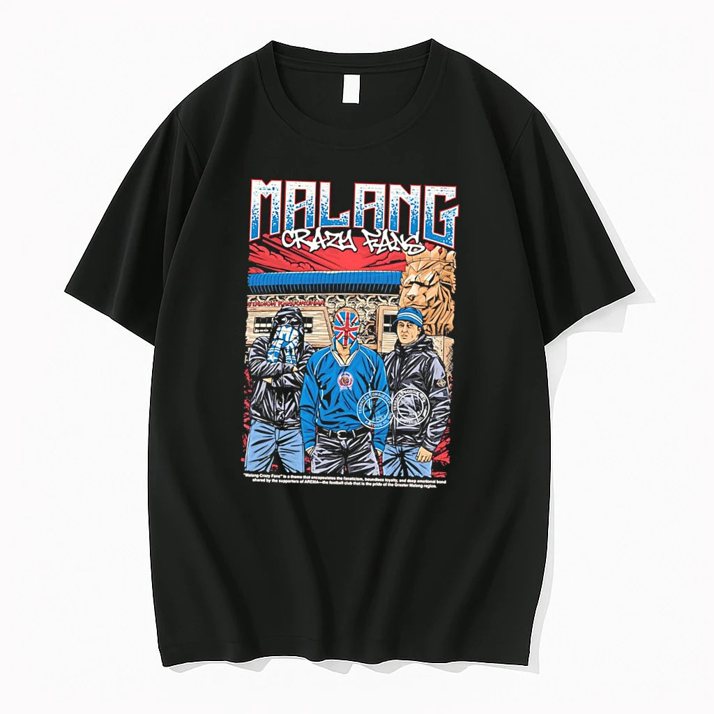 Officials Malang Crazy Fans Arema Football Club Supporters Tee Premium T Shirt
