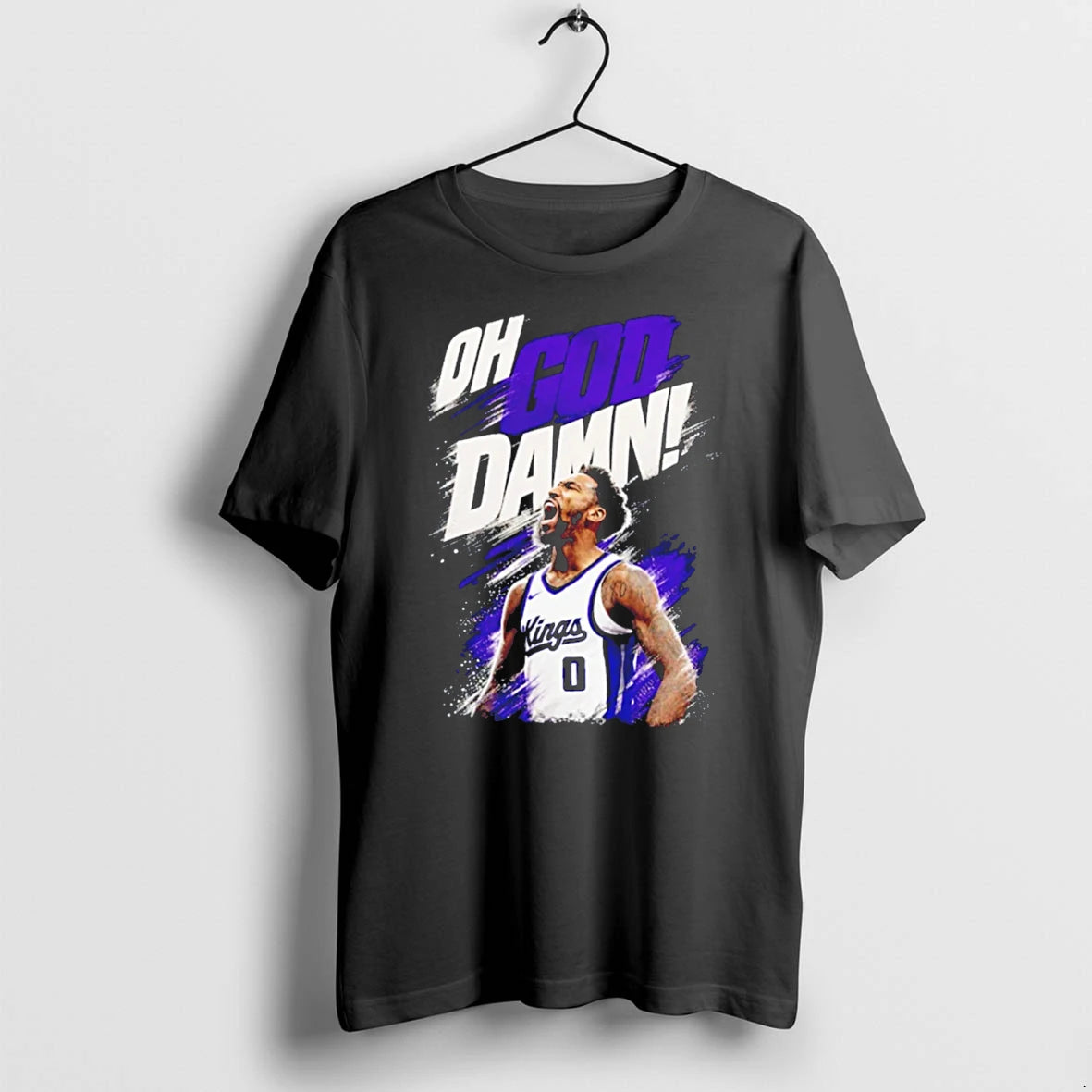 Officials Malik Monk Oh God Damn Sacramento Kings No 0 Tee Premium T Shirt