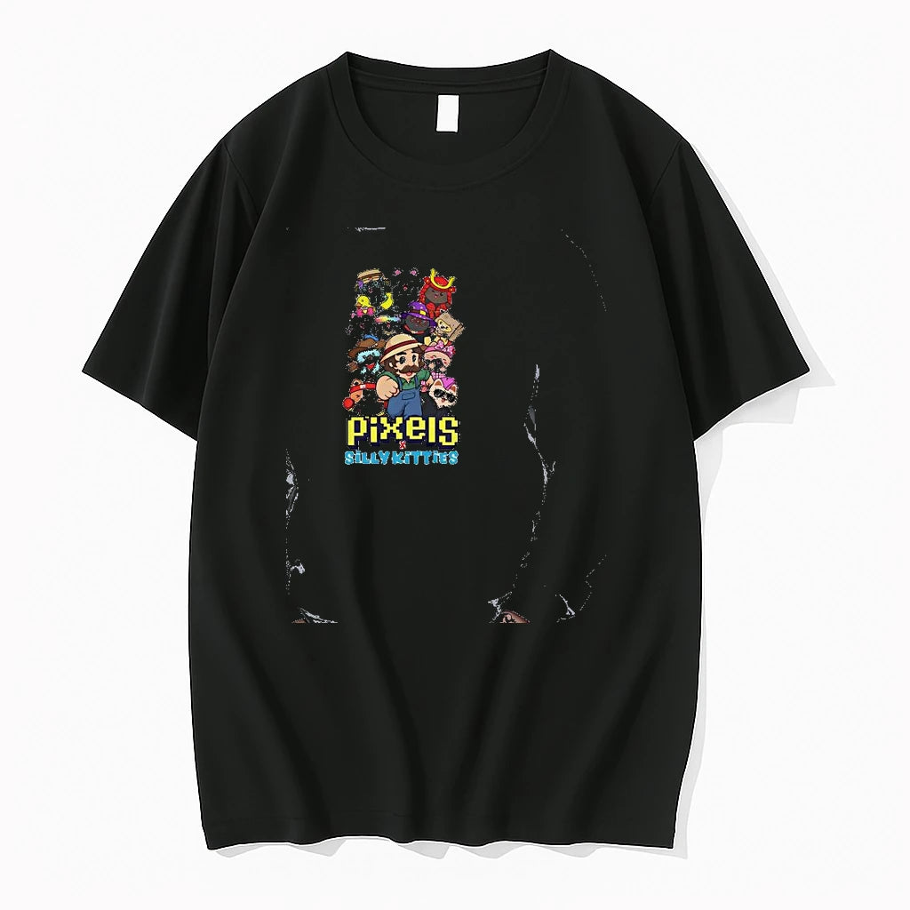 Officials Mario And Cats Pixels X Silly Kitties Character Mashup Gamer Gaming