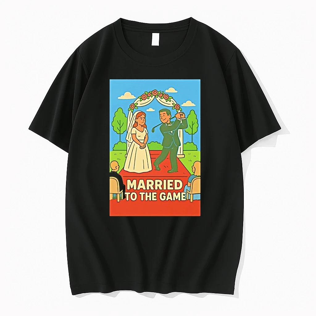 Officials Married To The Game Groom Golfing At Wedding Premium T Shirt
