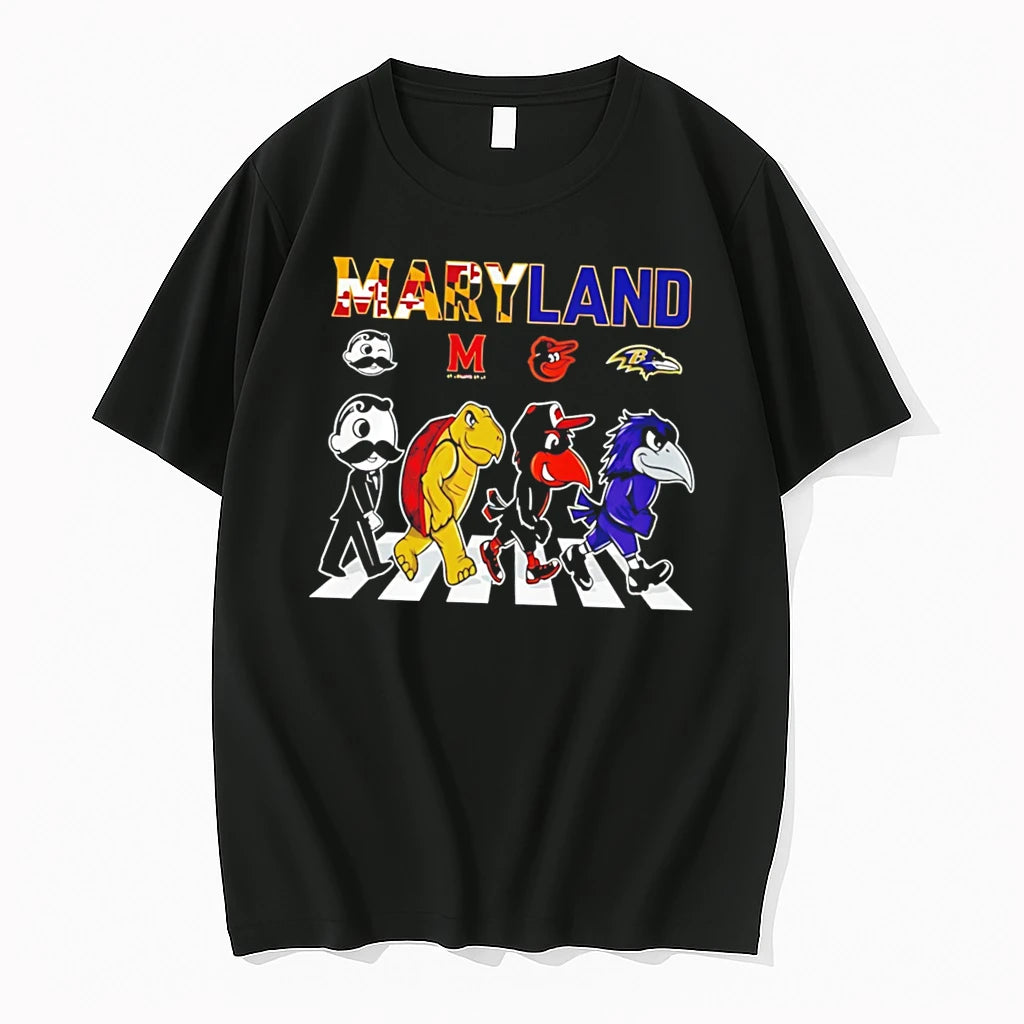 Officials Maryland Sports Mascots Abbey Road Tee Premium T Shirt
