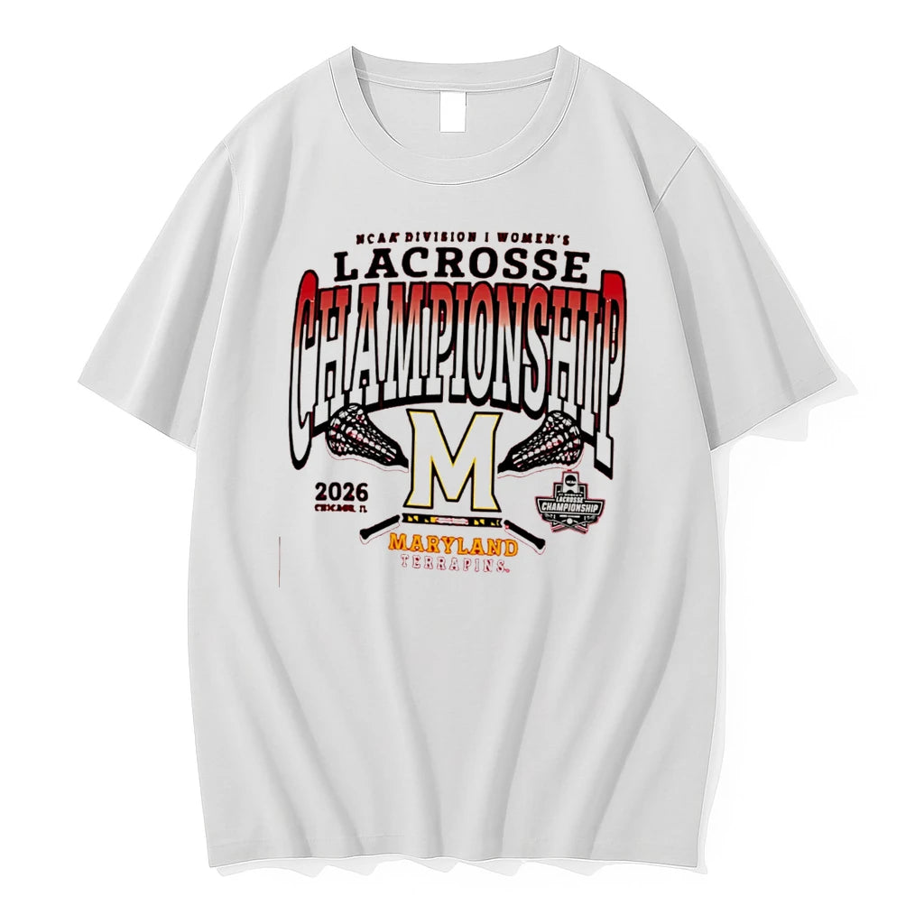 Officials Maryland Terrapins 2026 Ncaa Division I Womens Lacrosse Championship Tee Premium T Shirt