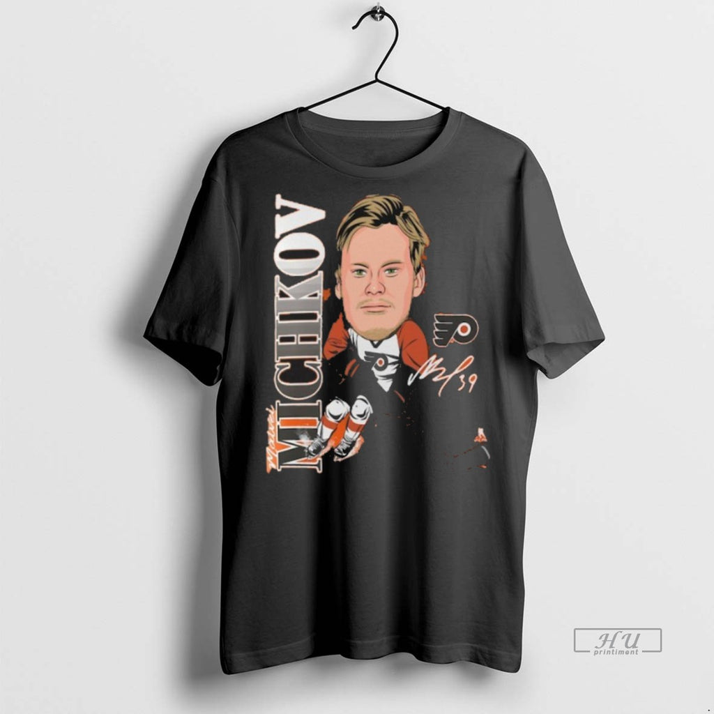 Officials Matvei Michkov Philadelphia Flyers Caricature Player Graphic Tee Shirt Sweater