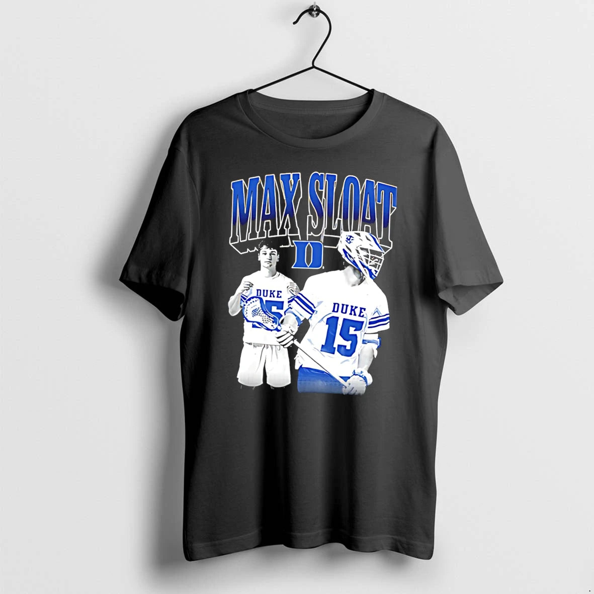 Officials Max Sloat Duke Blue Devils Mens Lacrosse Tee Premium T Shirt