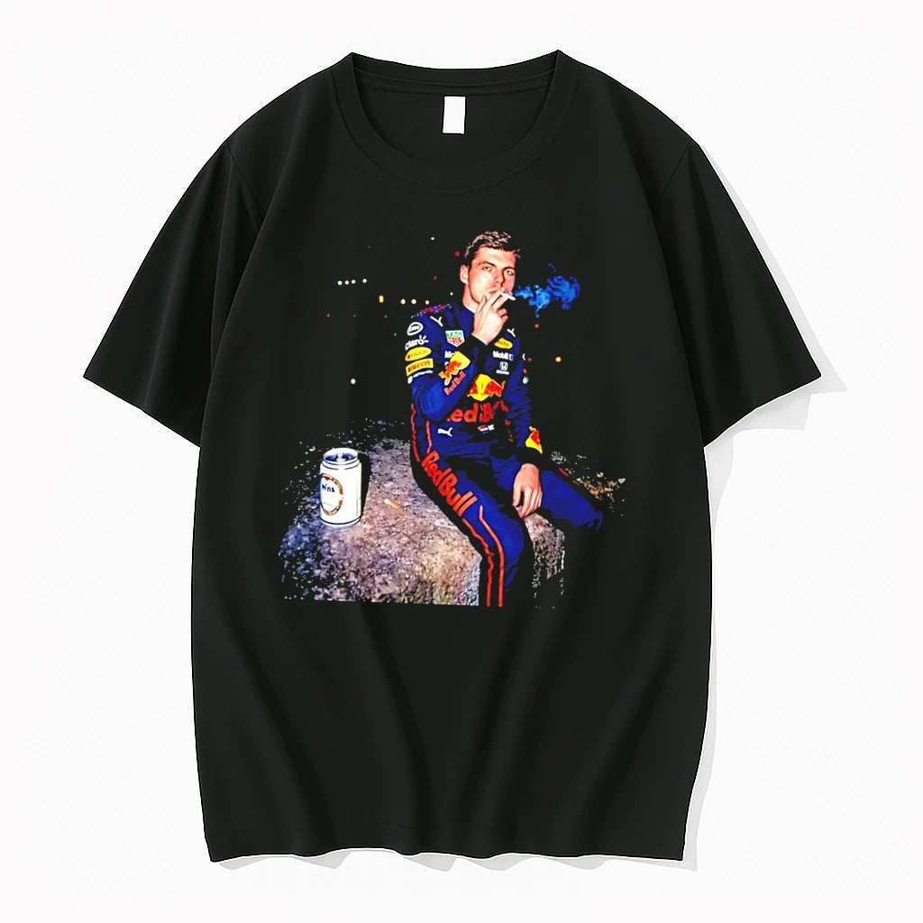 Officials Max Verstappen Red Bull Racing Formula 1 Driver Smoking Tee Premium T Shirt