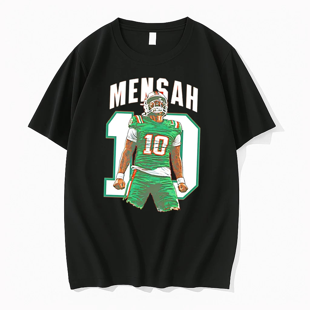 Officials Mensah 10 Miami Hurricanes Football Paint Tee Premium T Shirt