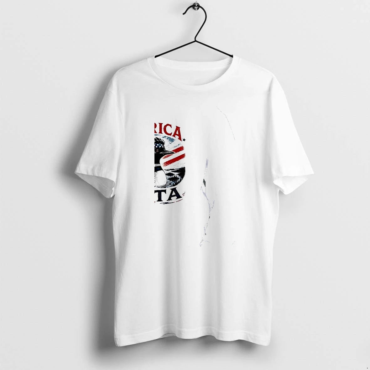Officials Merica Sota Loon American Flag Mascot Premium T Shirt