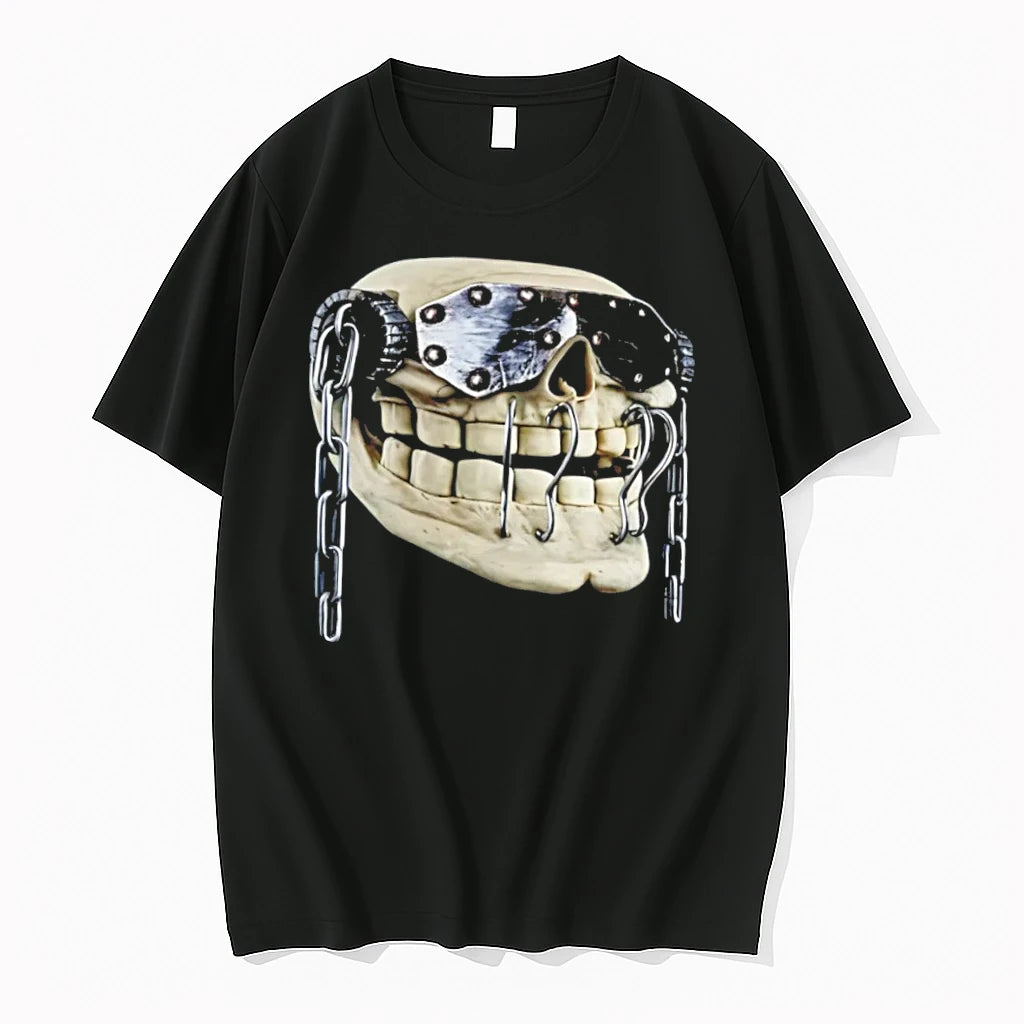 Officials Meth Skull With Metal Goggles And Chains Tee Premium T Shirt