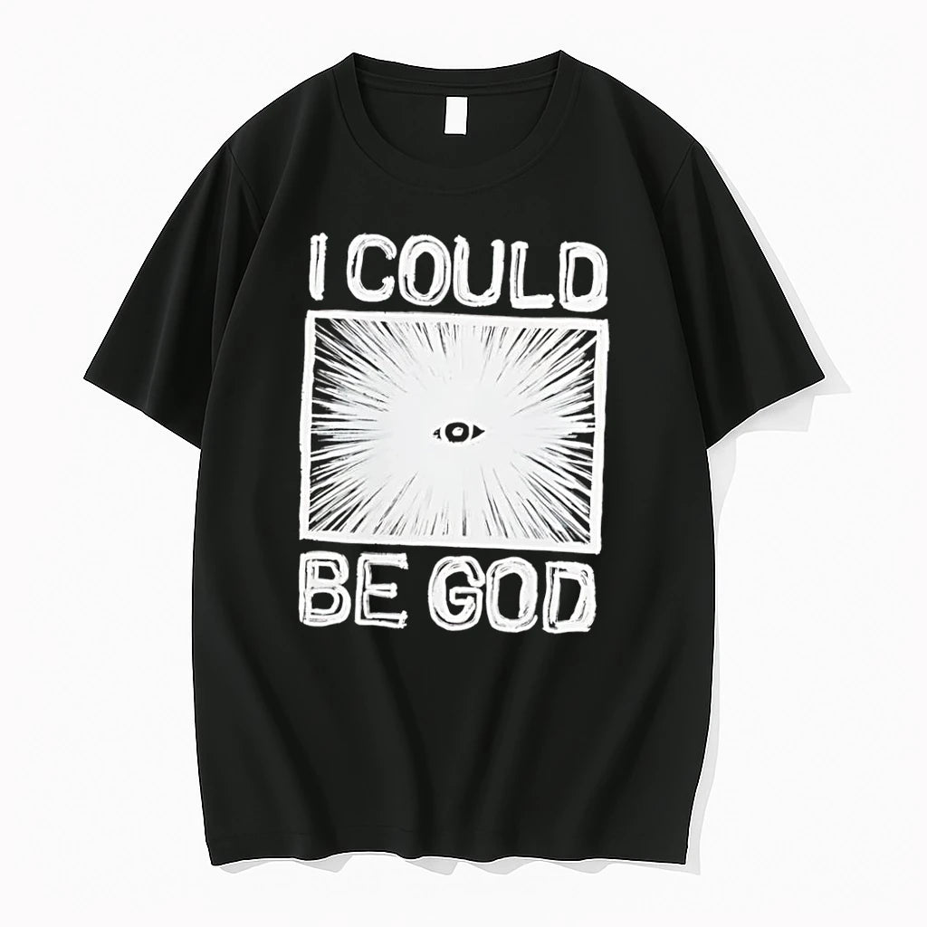 Officials Minimalist Aesthetic I Could Be God Abstract Radiant Eye Graphic Black