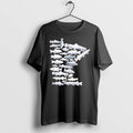 Officials Minnesota Fish Stamp State Map Fishing Wildlife Tee Premium T Shirt