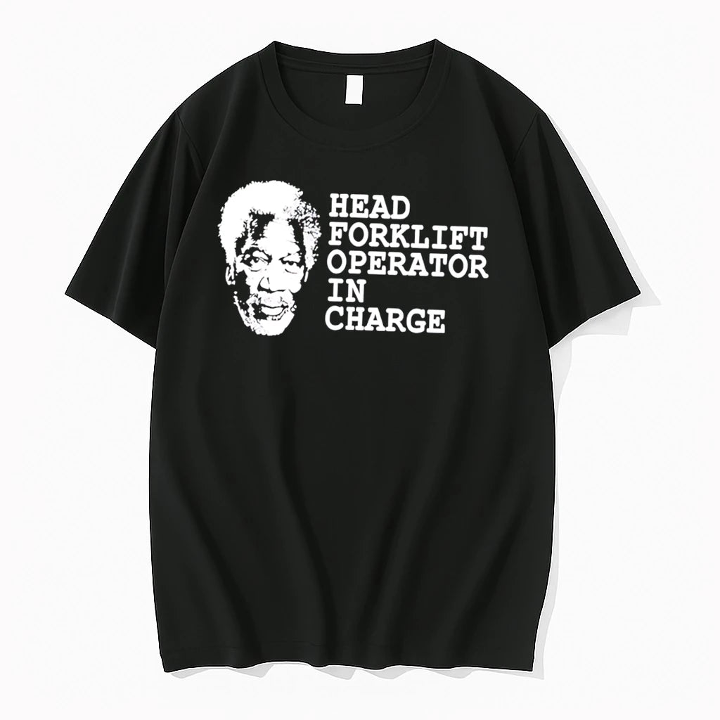 Officials Morgan Freeman Head Forklift Operator In Charge Tee Premium T Shirt