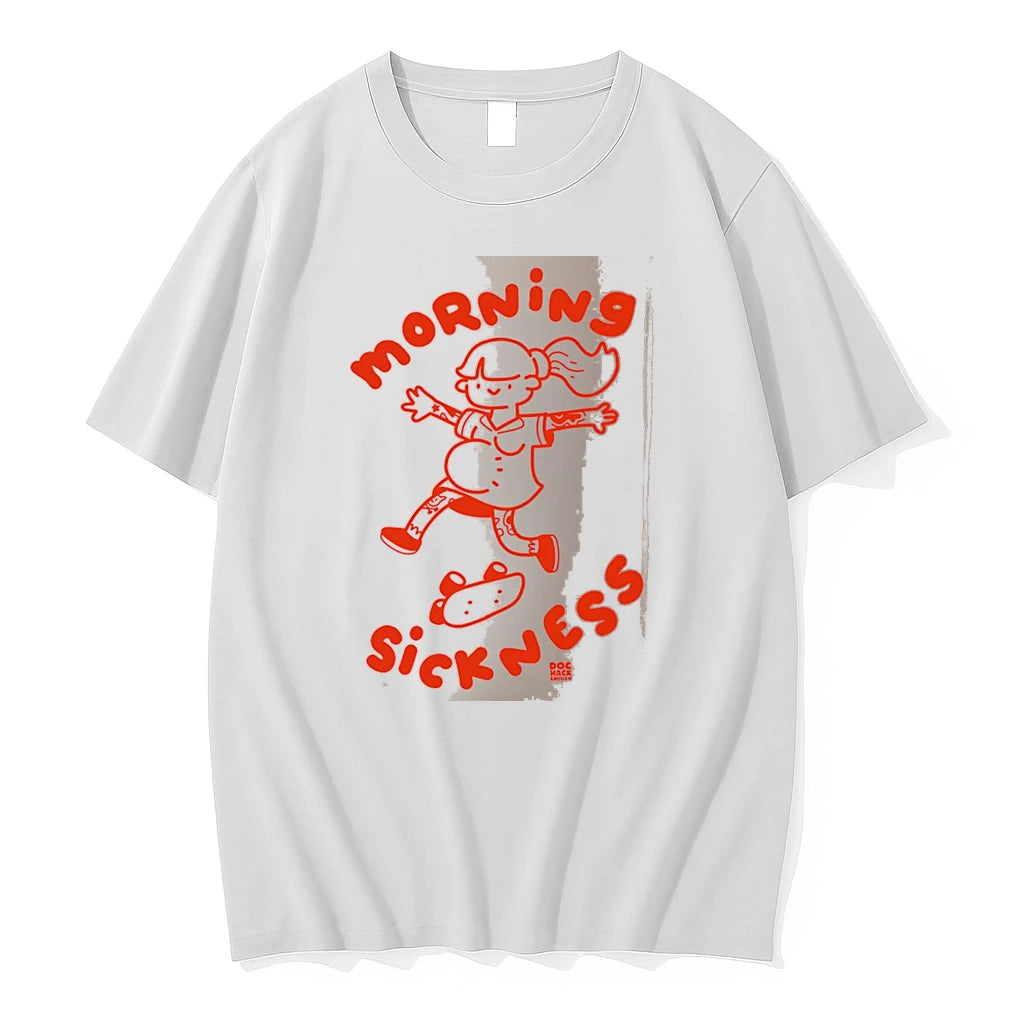 Officials Morning Sickness Pregnant Woman Skateboard White Premium T Shirt