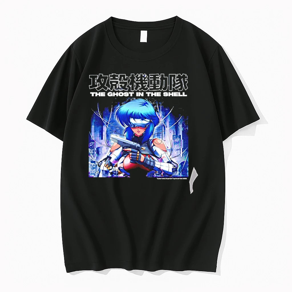 Officials Motoko Kusanagi The Ghost In The Shell Cybernetic Organism Premium T Shirt
