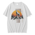 Officials Mountain Goat Standing On A Peak Sunset Forest White Premium T Shirt