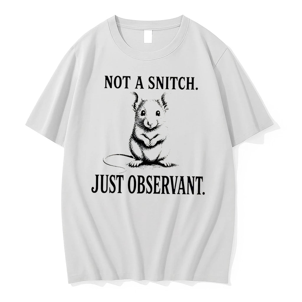 Officials Mouse Not A Snitch Just Observant Funny Animal Tee Premium T Shirt