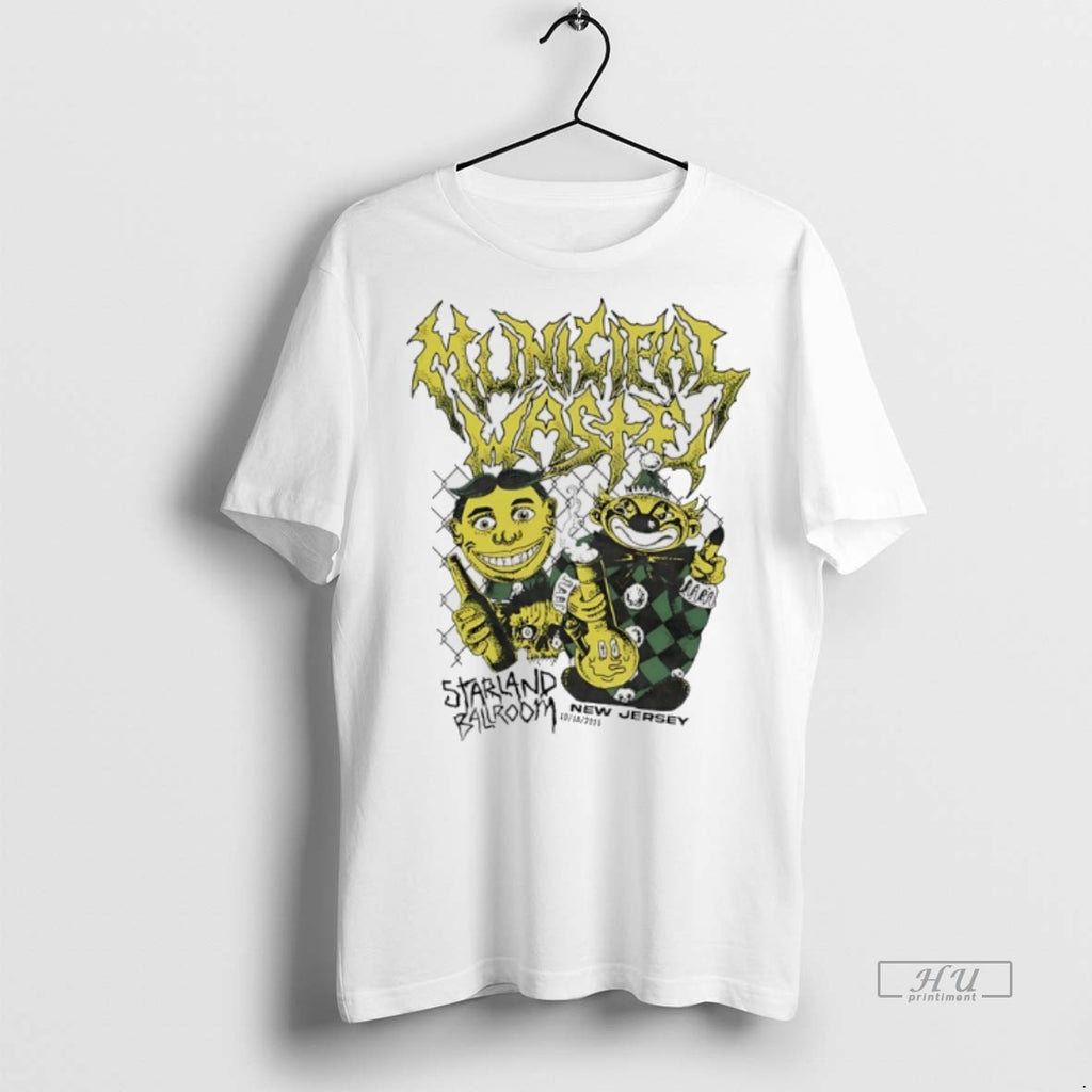Officials Municipal Waste Oct 18 2025 Starland Ballroom New Jersey Graphic Tee Shirt Sweater