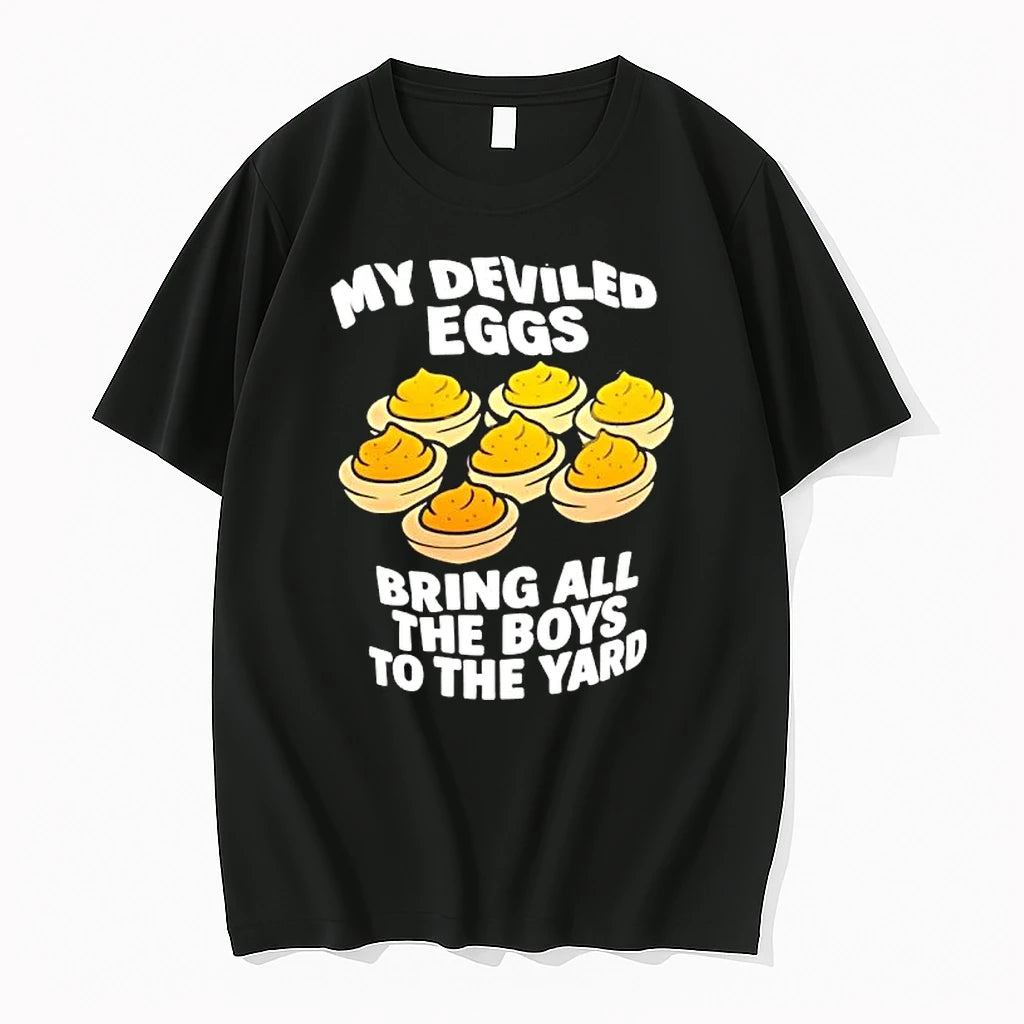 Officials My Deviled Eggs Bring All The Boys To The Yard Premium T Shirt