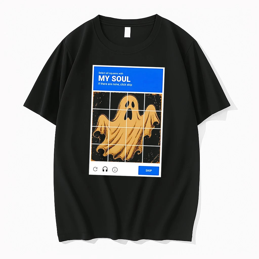 Officials My Soul Ghost Captcha Meme Funny Internet Humor Tee Premium T Shirt