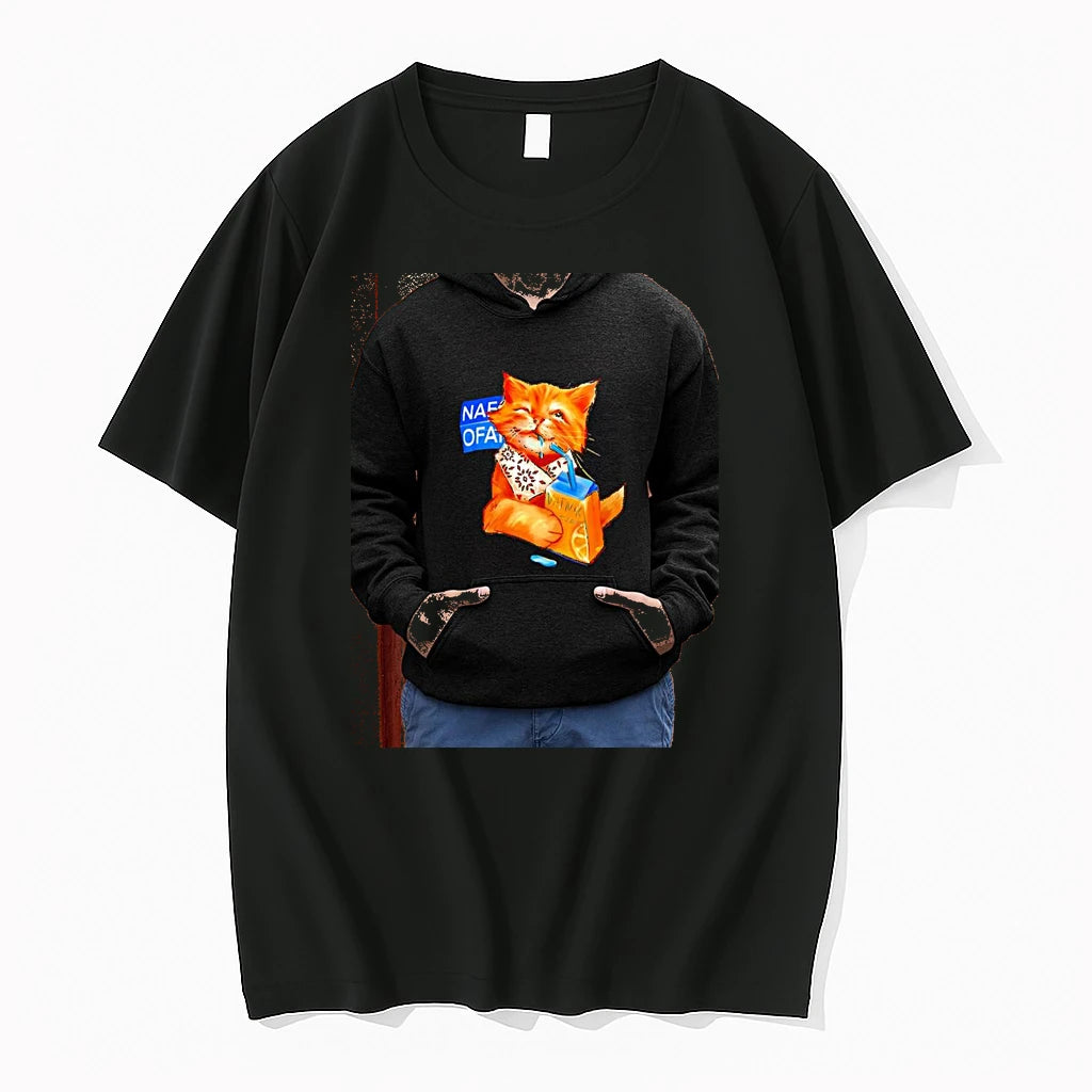 Officials Nafo Fella Nafo Cat Vatnik Tears Orange Cat Drinking Premium T Shirt