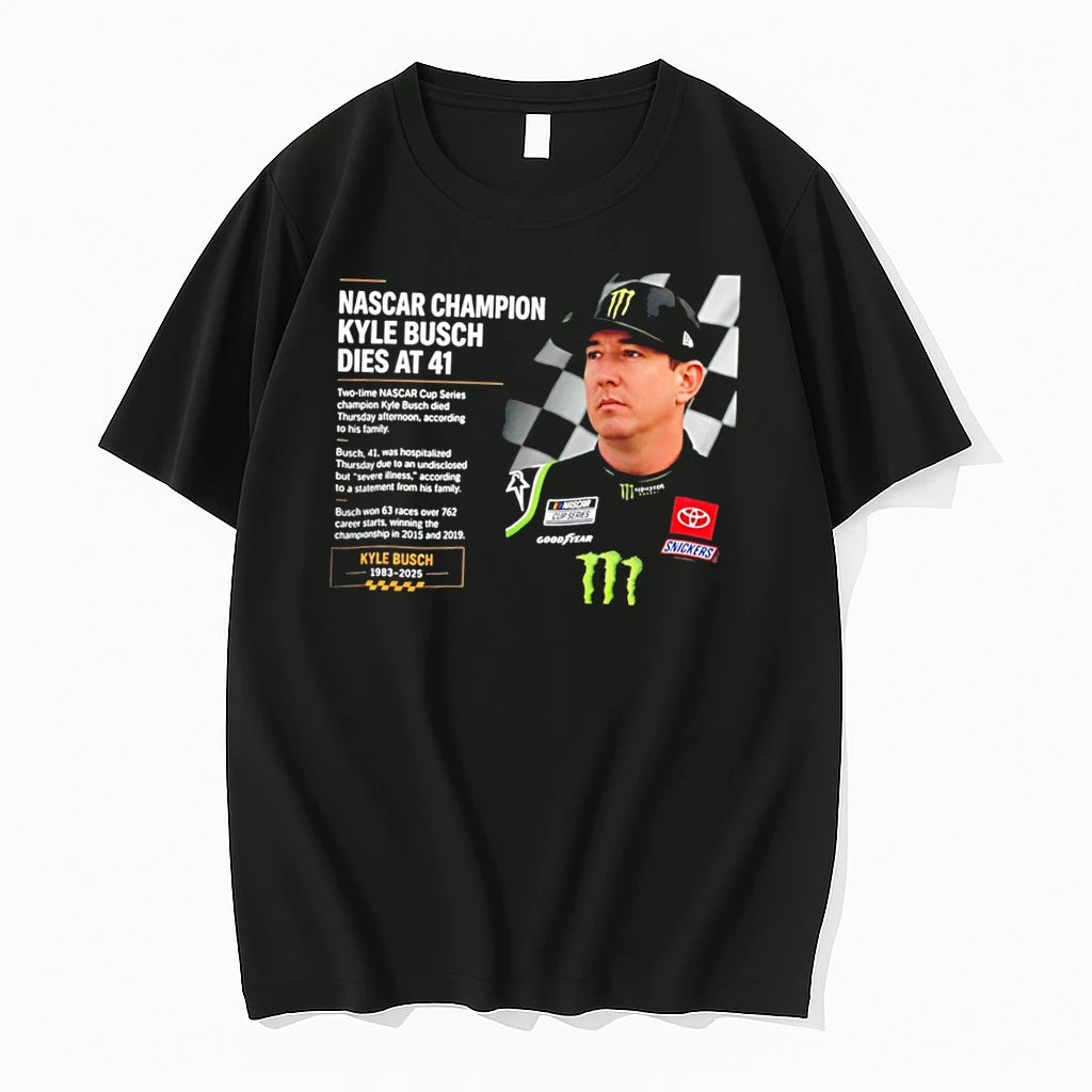 Officials Nascar Champion Kyle Busch Deas At 41 Tee Premium T Shirt