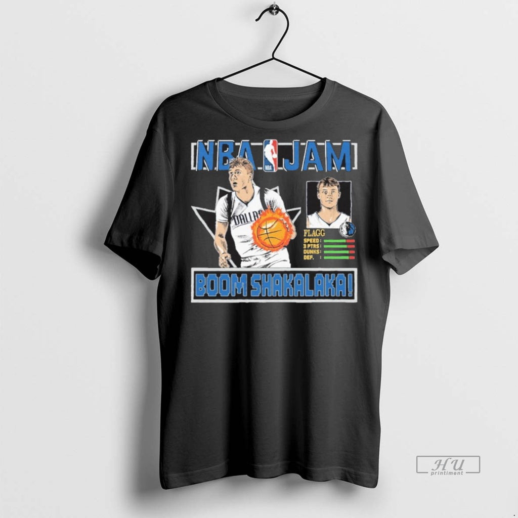 Officials Nba Jam Cooper Flagg Dallas Mavericks Graphic Tee Shirt Sweater